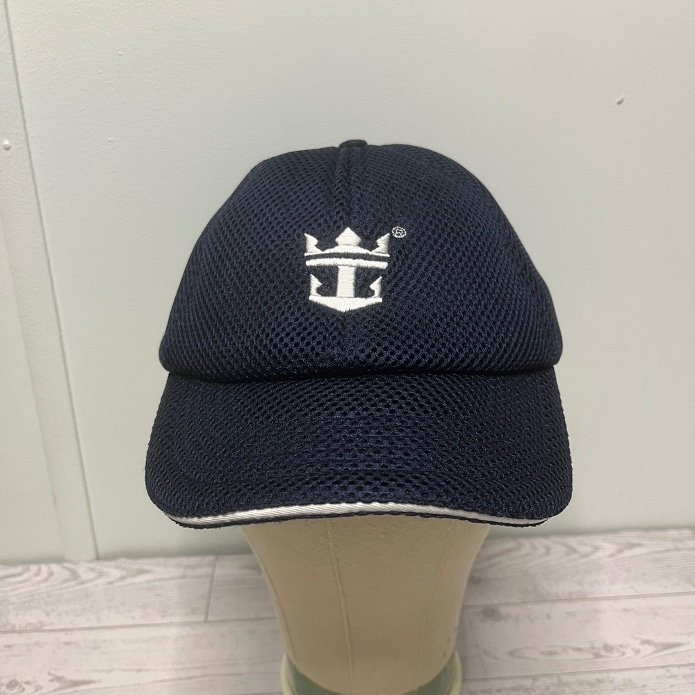 Royal Caribbean Cruise Line Navy Blue Mesh Baseball Hat Embroidered Logo Cap